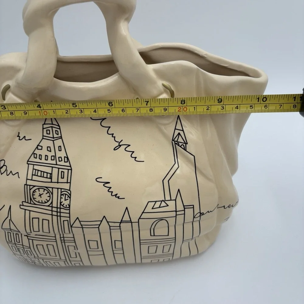 World Traveler Ceramic‎ Handbag Flower Vase Kirkland's Belltower